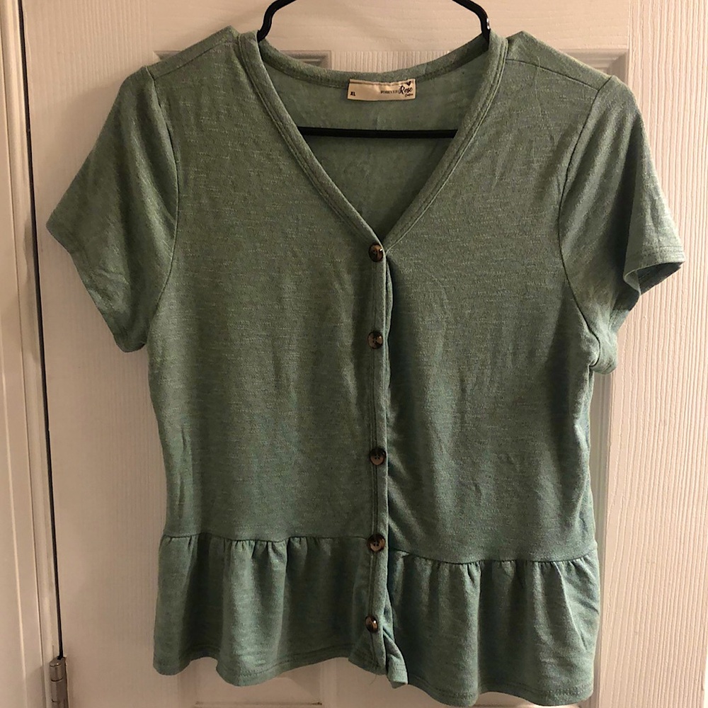 Turquoise top